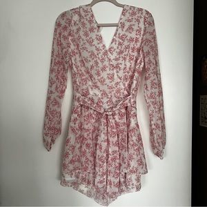 Fashion Romper | Pink & White Flow